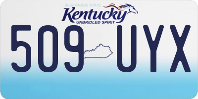 KY license plate 509UYX