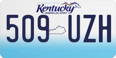 KY license plate 509UZH