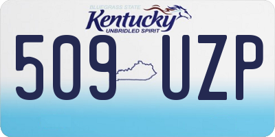 KY license plate 509UZP