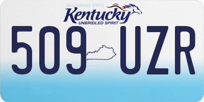 KY license plate 509UZR