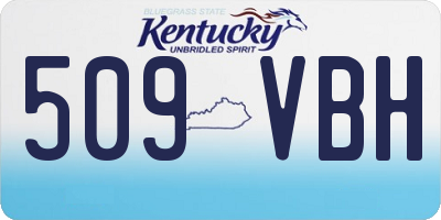 KY license plate 509VBH