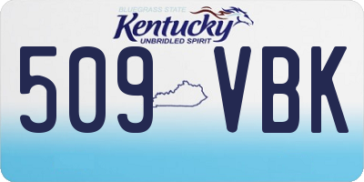 KY license plate 509VBK