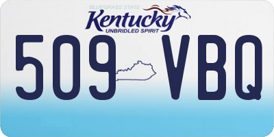 KY license plate 509VBQ