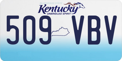 KY license plate 509VBV
