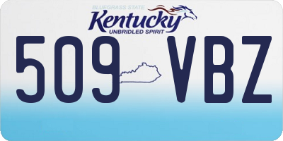KY license plate 509VBZ