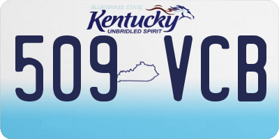 KY license plate 509VCB