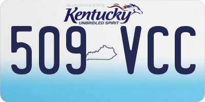 KY license plate 509VCC