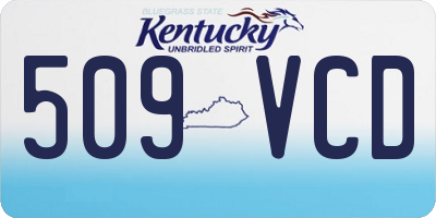 KY license plate 509VCD