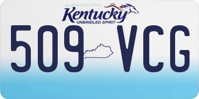KY license plate 509VCG