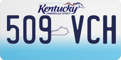 KY license plate 509VCH