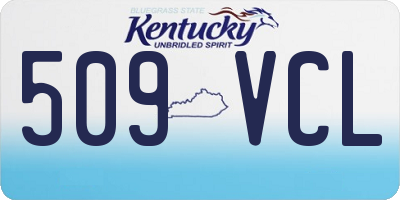 KY license plate 509VCL