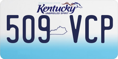 KY license plate 509VCP