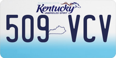 KY license plate 509VCV