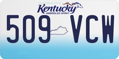 KY license plate 509VCW