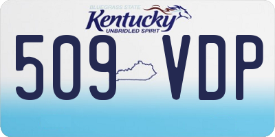 KY license plate 509VDP