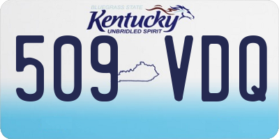 KY license plate 509VDQ