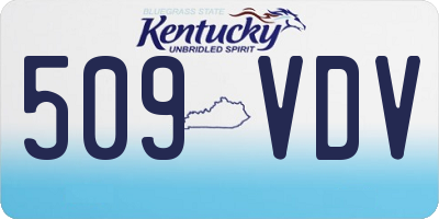 KY license plate 509VDV