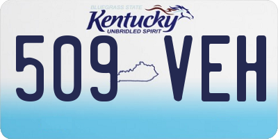 KY license plate 509VEH