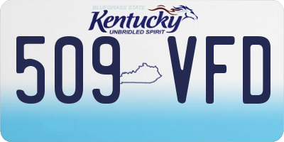 KY license plate 509VFD