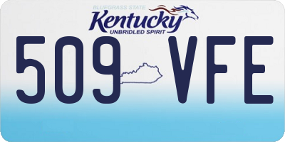 KY license plate 509VFE