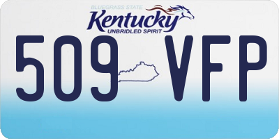 KY license plate 509VFP