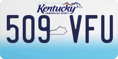 KY license plate 509VFU