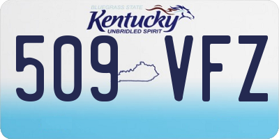 KY license plate 509VFZ