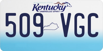 KY license plate 509VGC