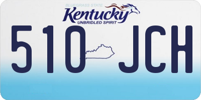 KY license plate 510JCH