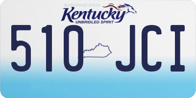 KY license plate 510JCI