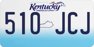 KY license plate 510JCJ