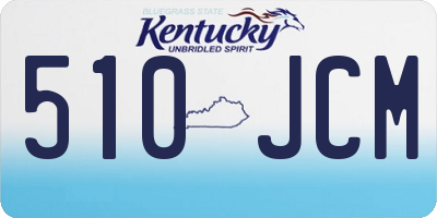 KY license plate 510JCM