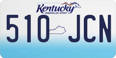 KY license plate 510JCN