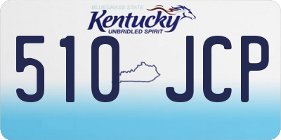 KY license plate 510JCP