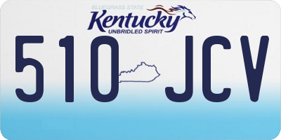 KY license plate 510JCV