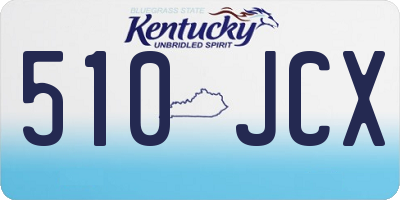 KY license plate 510JCX