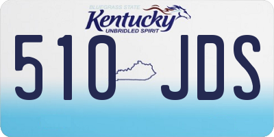 KY license plate 510JDS