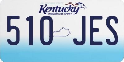 KY license plate 510JES