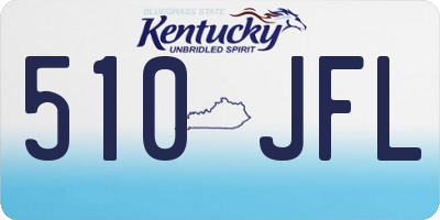 KY license plate 510JFL