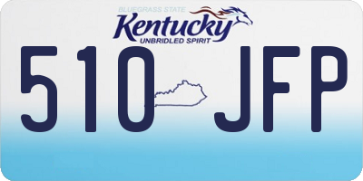 KY license plate 510JFP