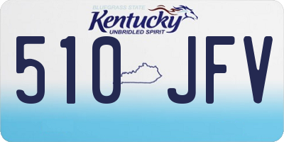 KY license plate 510JFV