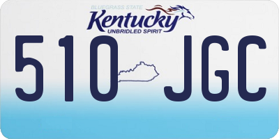 KY license plate 510JGC