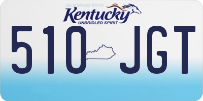 KY license plate 510JGT