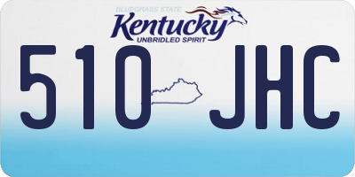 KY license plate 510JHC
