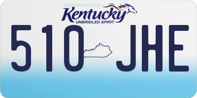 KY license plate 510JHE
