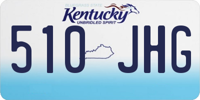 KY license plate 510JHG