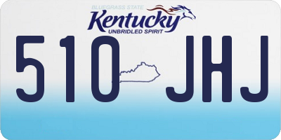 KY license plate 510JHJ