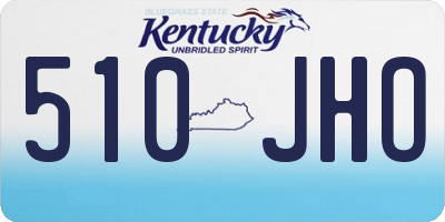 KY license plate 510JHO