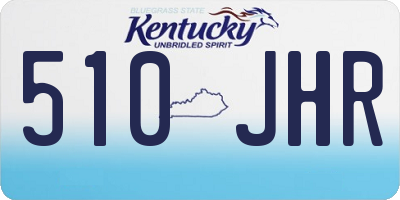 KY license plate 510JHR