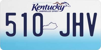 KY license plate 510JHV